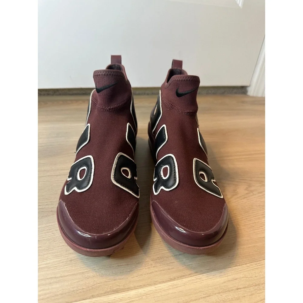 Nike Air More Uptempo 720 Burgundy Black High Top Sneakers women 8.5